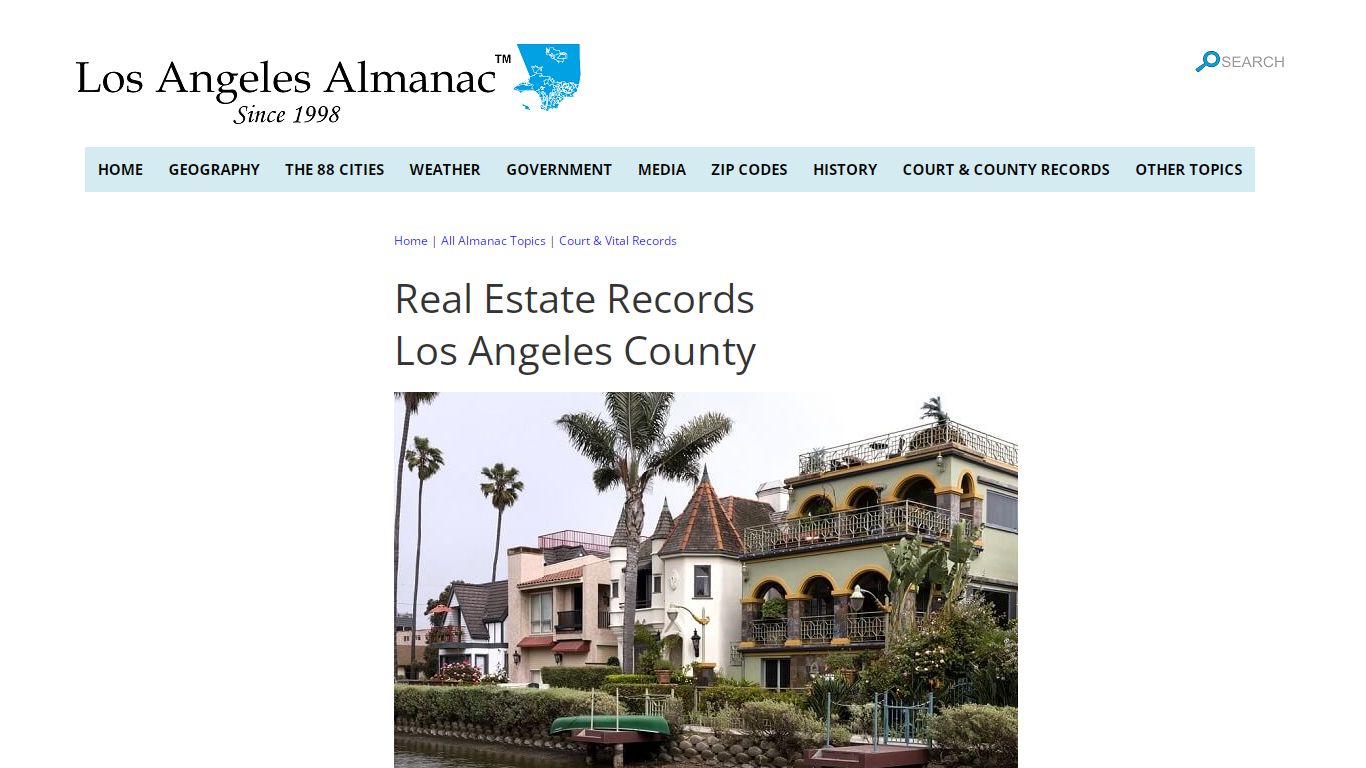 Obtain Real Estate Records in Los Angeles County, California